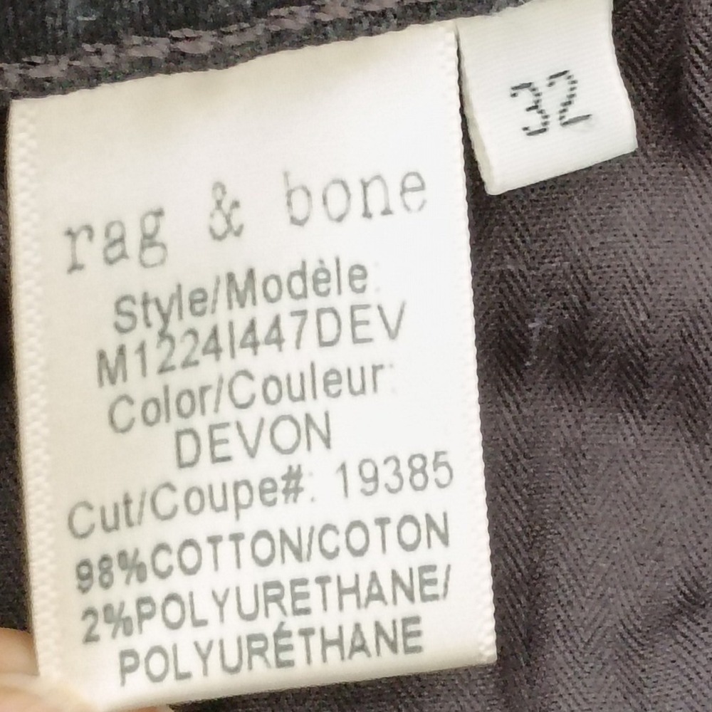 Rag & Bone Fit 1 Extra Slim Devon Jeans Dark Indigo Denim 32x32 USA NWOT $250 - Picture 10 of 15